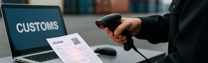 Esquema de flujo digital entre factura electrónica, VUCE, transportistas y aduanas